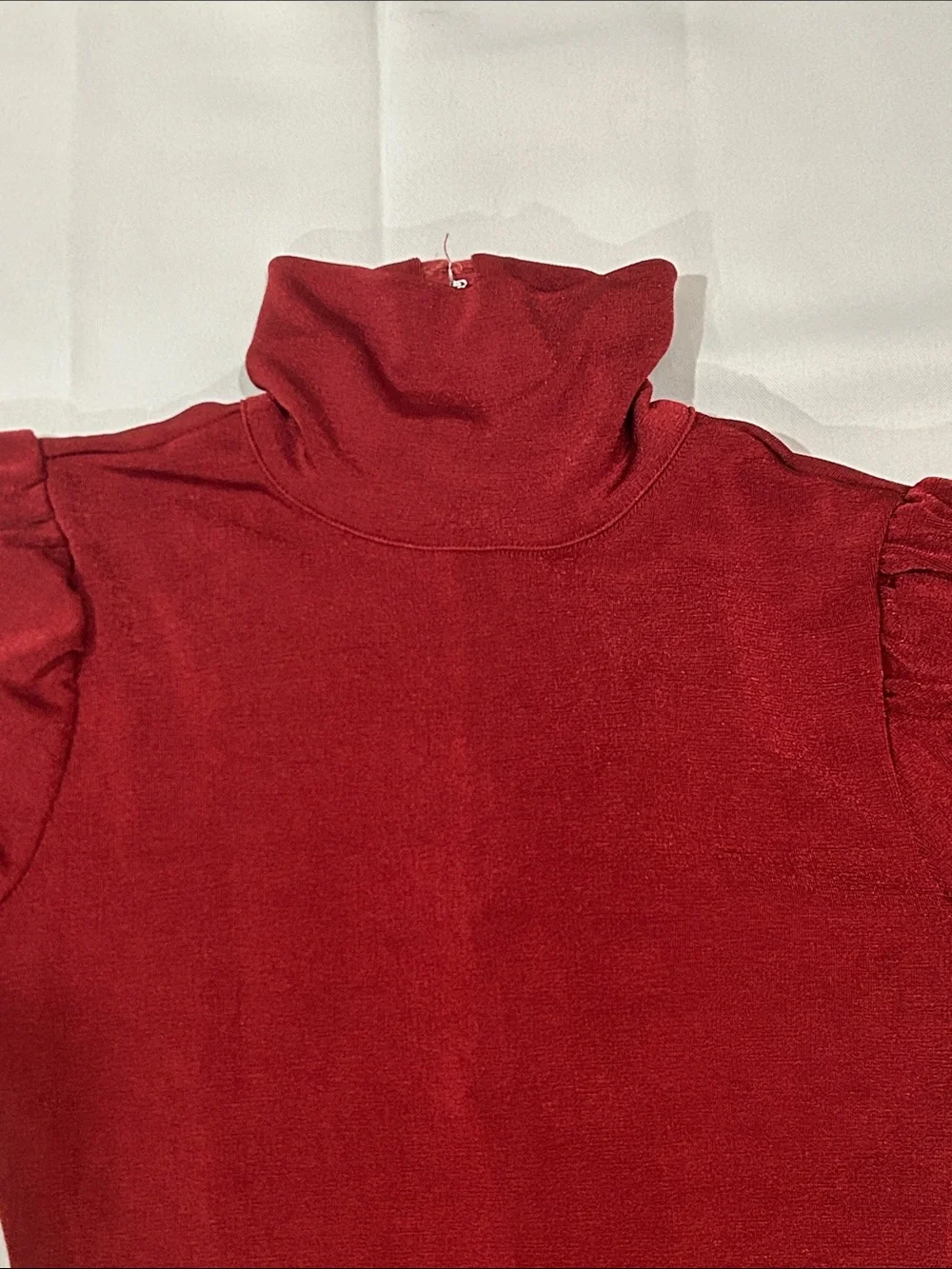 Free People Backless Women's Burgundy Turtleneck Bodysuit Sz XS